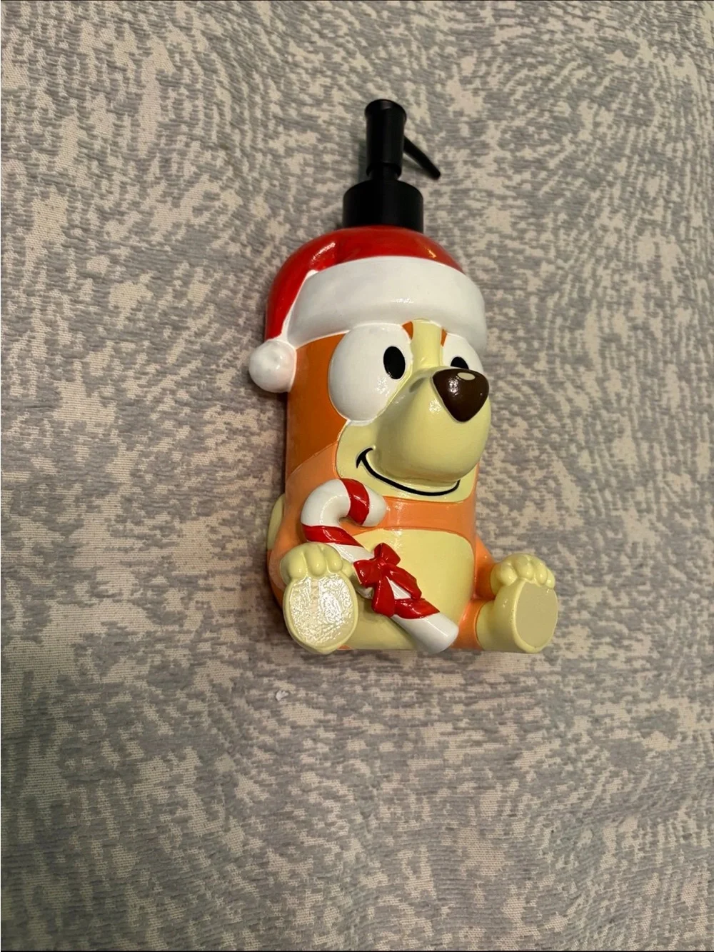Bluey Christmas Lotion Pump soap Dispenser Santa Hat & Candy Cane bingo NEW